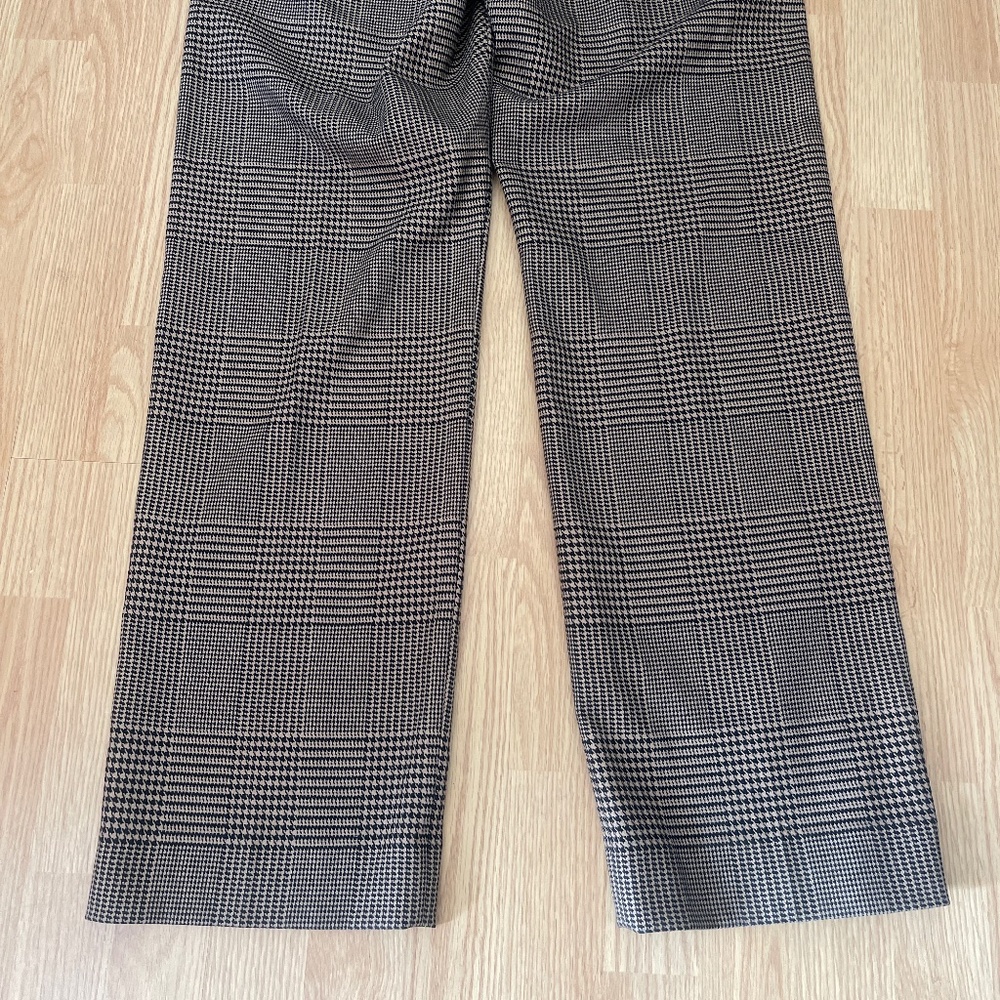 NWT Banana Republic Black and Tan Straight Leg Trousers / Slacks / Pants size10L - Picture 7 of 8
